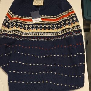 Men's St Johns Bay Navy Patterned Sweater
